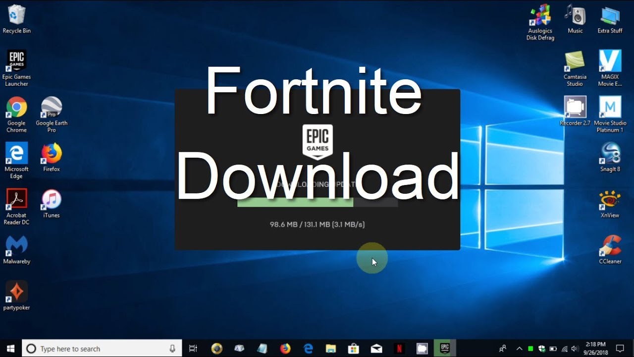 Como baixar Fortnite no Windows 7?