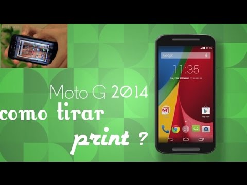 Como capturar a tela do Moto G?
